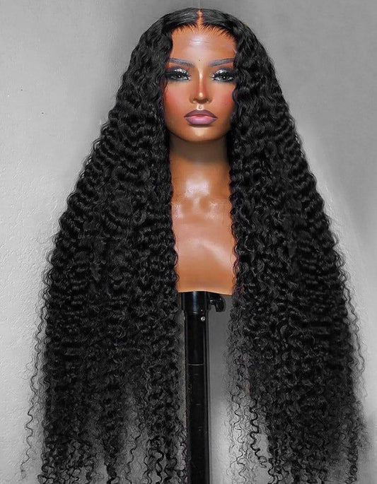 transparent lace wig deep wave