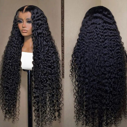 transparent lace wig deep wave
